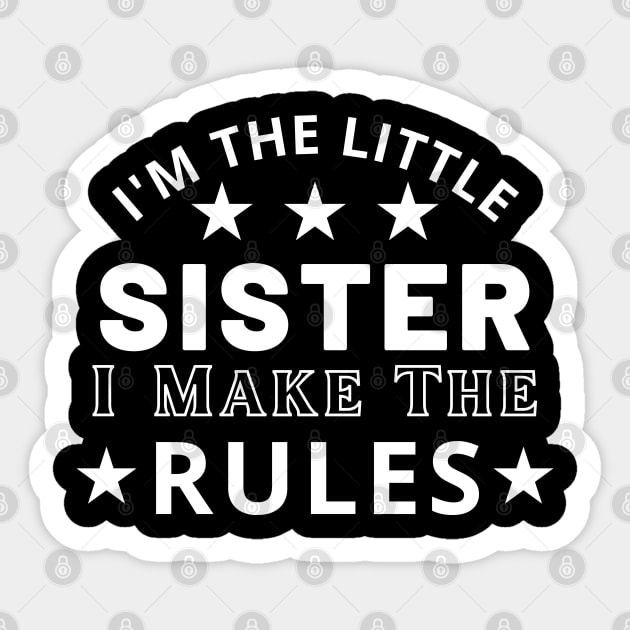 Funny Little Sister Gift Idea Sticker by Monster Skizveuo
